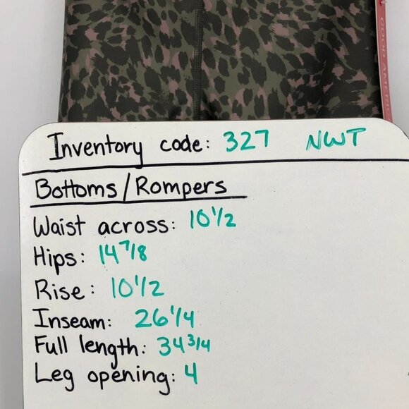 NWT  Good American The Ferocious Legging Green Pink Leopard Print Athletic XS - Picture 15 of 16